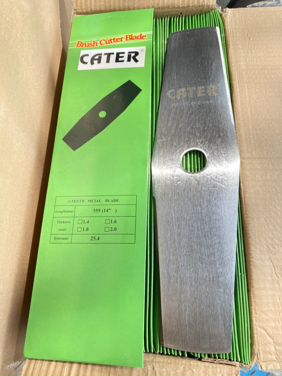 Lưỡi cắt cỏ CATER 355x25.4x 2.0mm oval