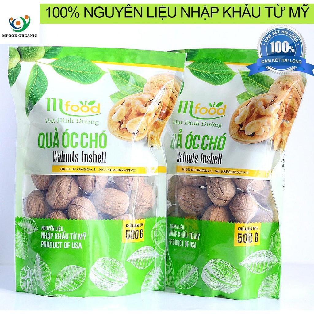 [HCM]Hạt Óc Chó Vàng Mfood Túi 500g