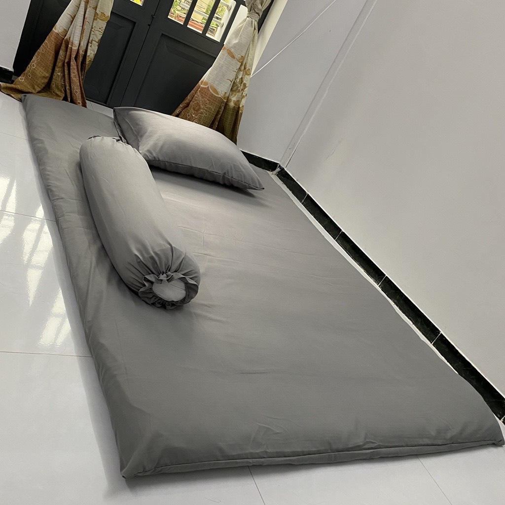 Áo Bọc Nệm Topper 2 Mặt Có Khoá Kéo, Vỏ Đệm Size 1m, 1m2, 1m4, 1m6, 1m8 dài 2m