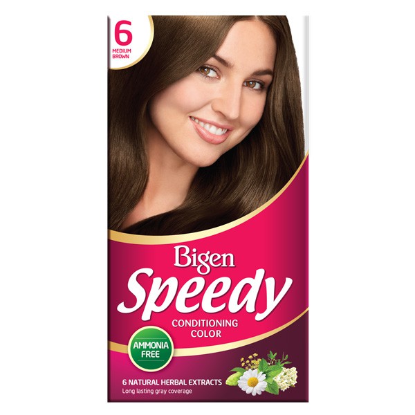 Thuốc nhuộm bigen speedy medium brown 06 - nâu ca-ra-men