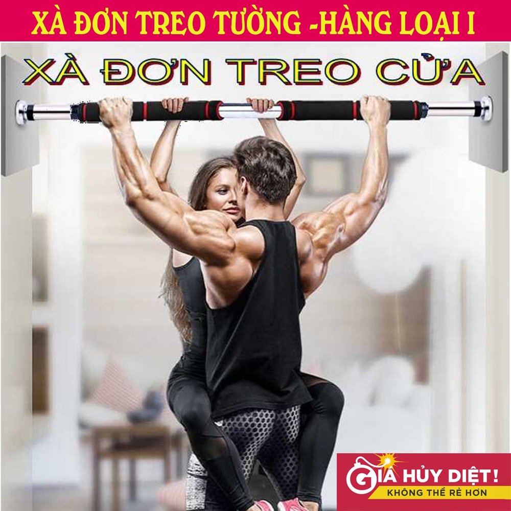 Xà Ngang Gắn Cửa, Xà Đơn Gắn Tường, Xà Đơn Gắn Cửa.[HÀNG LOẠI I] Chịu Lực Lên Đến 100Kg, Thiết Kế Nhỏ Gọn, Chắc Chắn-Dễ Dàng Lắp Đặt Ở Mọi Vị Trí,  Đa Dạng Nhiều Bài Tập.