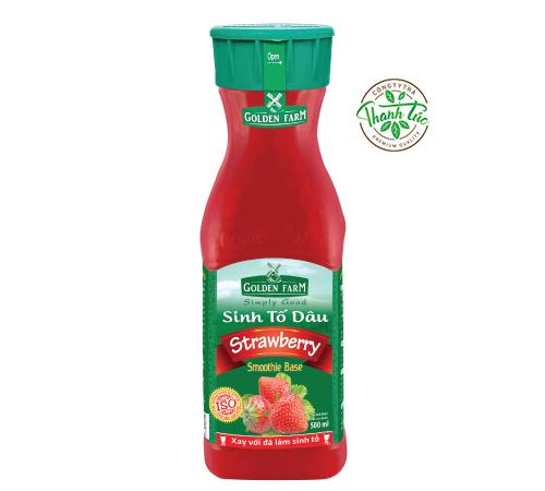 Sinh tố golden farm dâu chai 1 lít