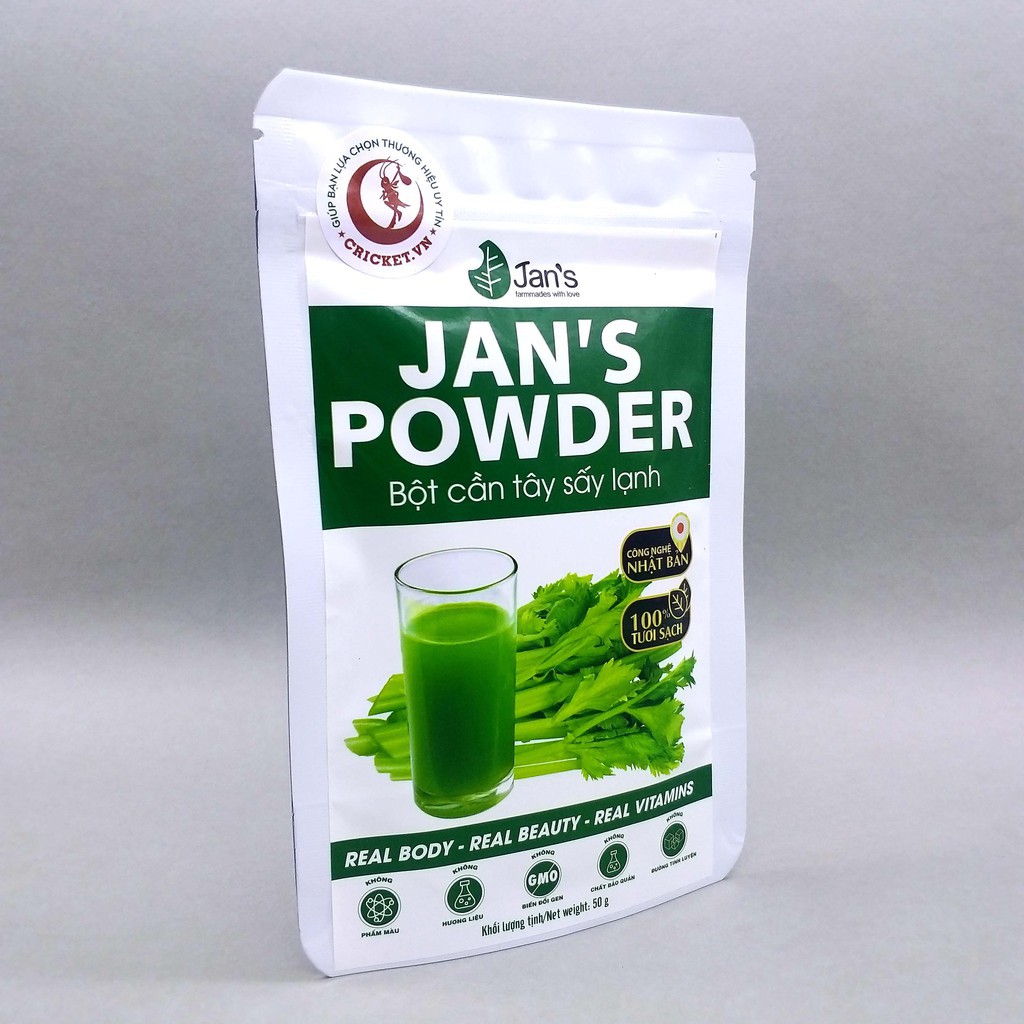 Bột Cần Tây Nguyên Chất Sấy Lạnh Jan’s Powder