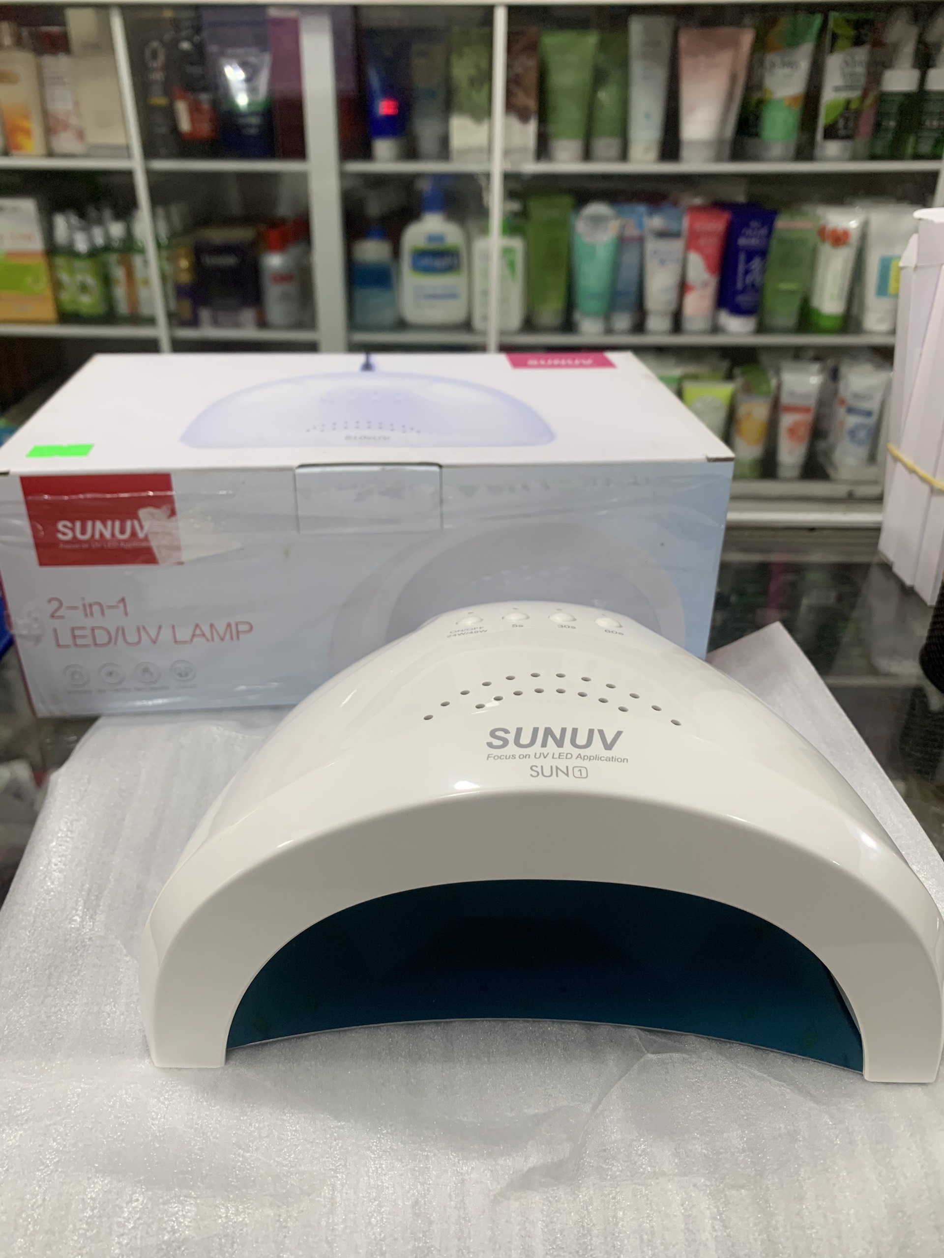 Máy hơ sơn gel cảm ứng sunuv sun one 24w đèn led/uv