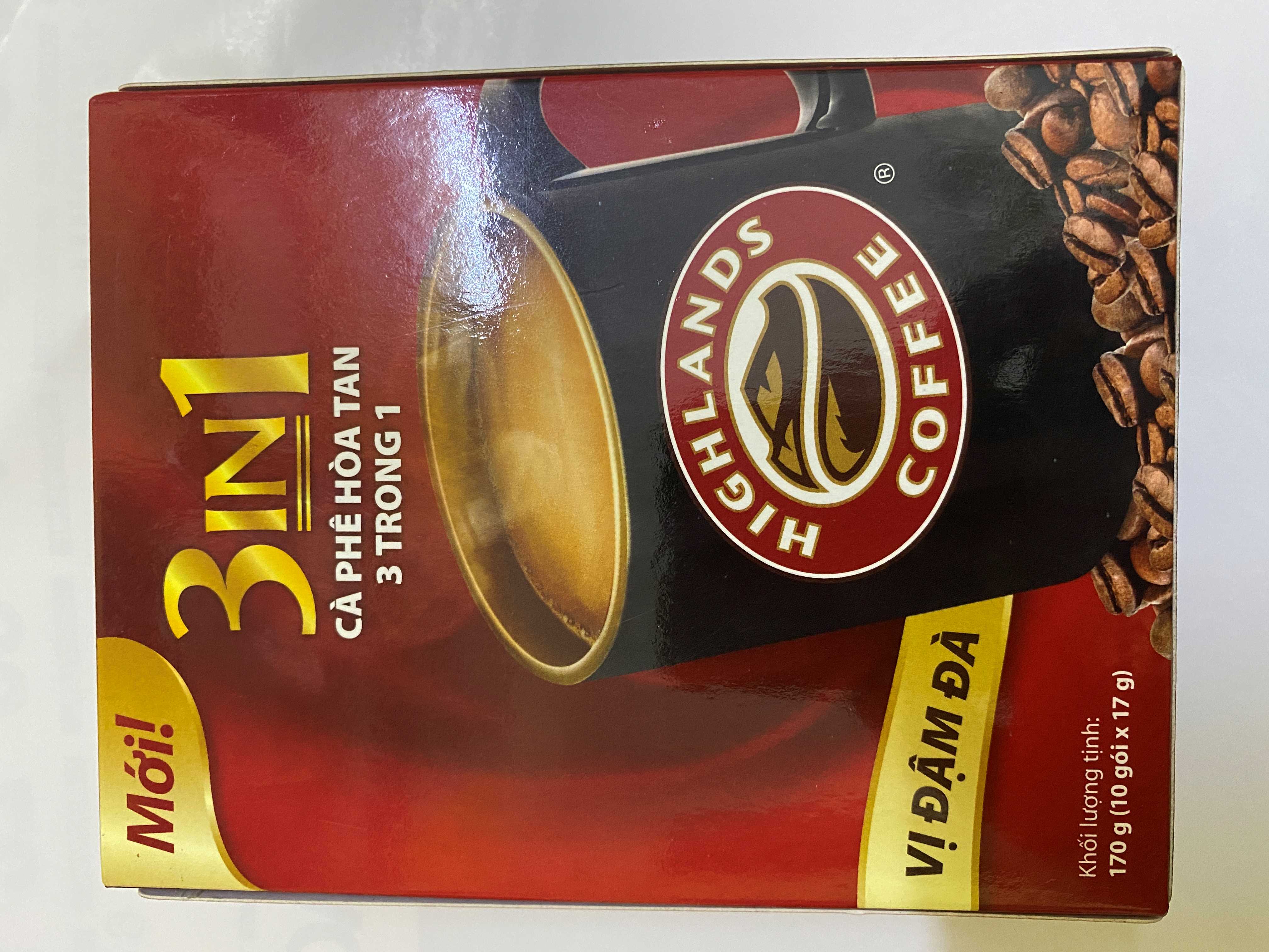 Highlands cà phê hòa tan 3 trong 1 170g