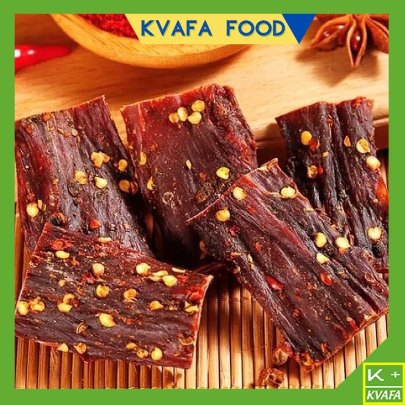 Thịt Bò Tây Tạng Sấy Khô, Hương Vị Độc Lạ Ăn Mê, Vị Cay Tê Vừa Đủ, Thớ Thịt Dai Dai Thơm Thơm, Có Cả Loại Cay Và Không Cay Siêu Ngon, Trọng Lượng 500g [KVAFA FOOD]