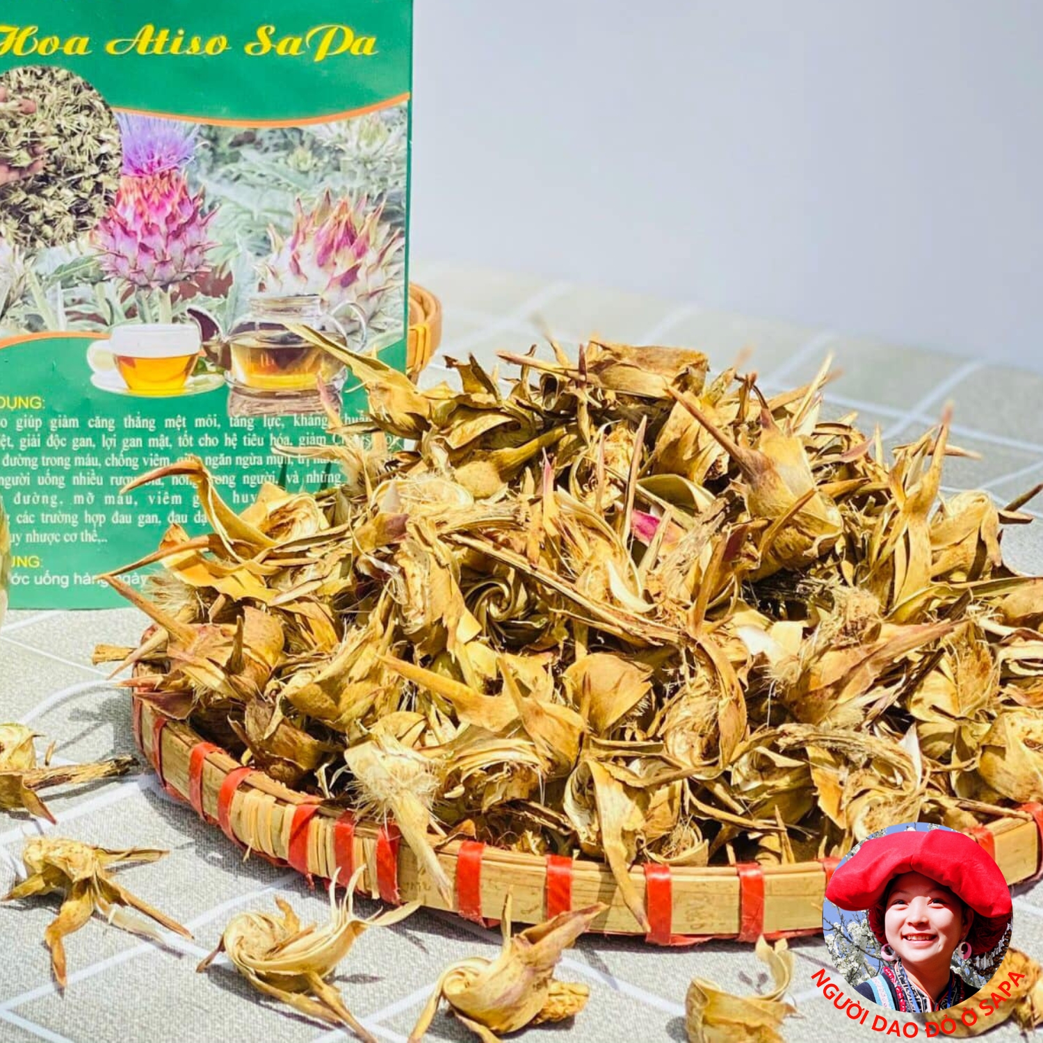 Hoa Atiso xanh Sa Pa sấy khô loại 1 , bông actiso Sapa, Đà Lạt giúp tăng cường chức năng gan