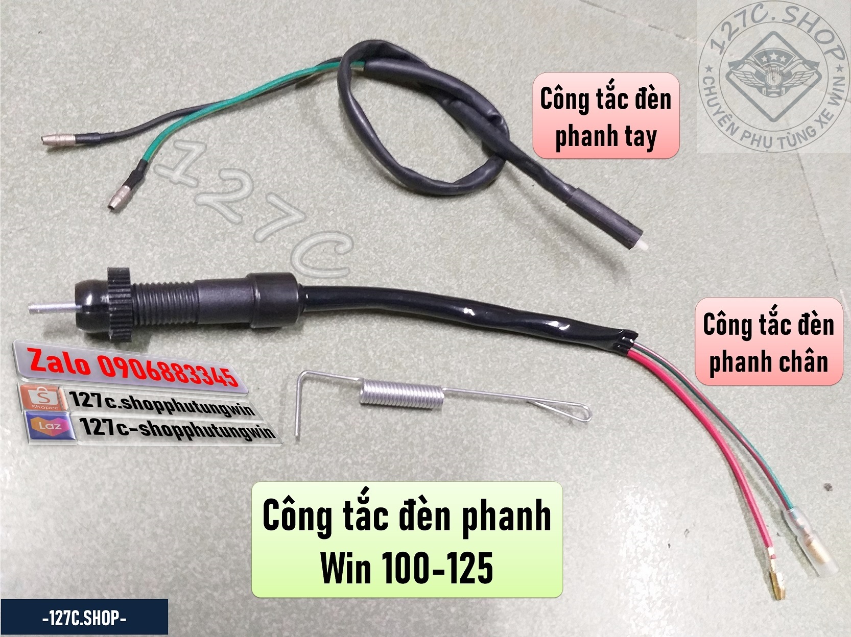 [HCM] Công tắc đèn phanh tay chân Win 100 Win 125