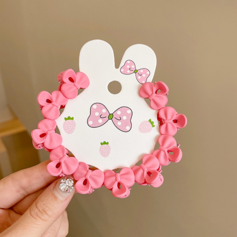 Set 10 Kẹp Tóc Nơ Màu Sắc Ngọt Ngào Phong Cách Hàn Quốc