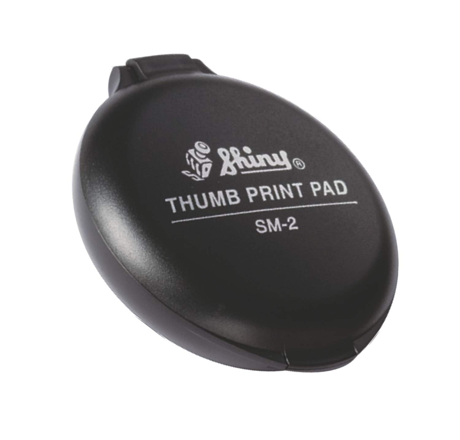 Tampon lăn tay không dính tay Thump print pad Shiny SM-2A Rub clean ( màu đen)