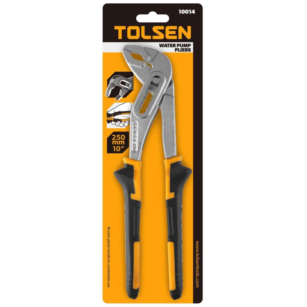 Kìm mỏ quạ 7 lỗ công nghiệp tolsen 10014 10 inch/ 250mm, thép crv cao cấp mạ niken chống gỉ, bh 12 tháng tools and hardware