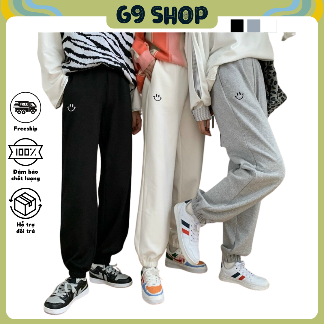 [GIÁ GỐC] Quần jogger vải thun nỉ co giãn dày dặn Quần Jogger Nỉ Thun Nam Nữ Kèm Gấu