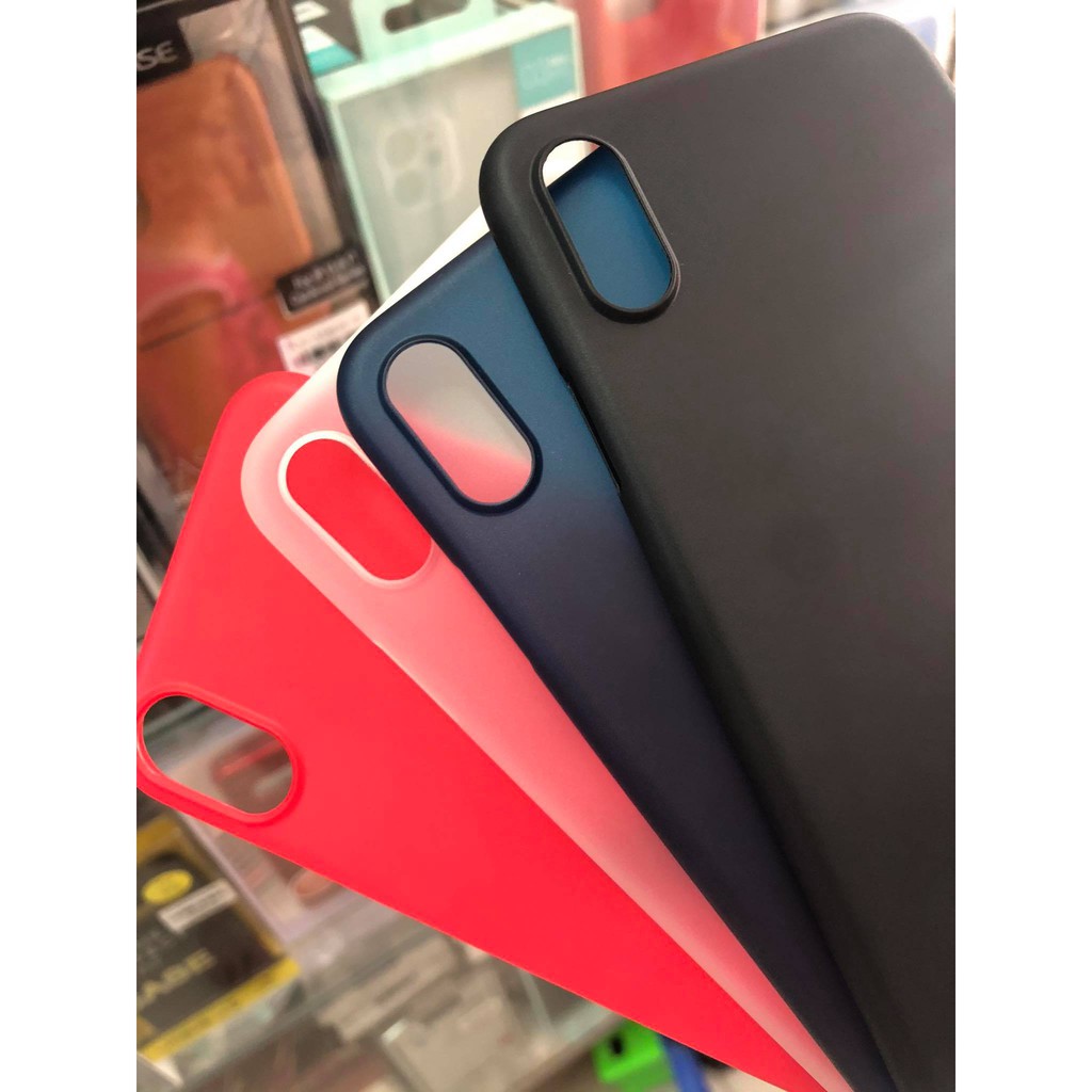 Ốp lưng iphone x iphone 10 dạng nhám siêu mỏng hiệu memumi