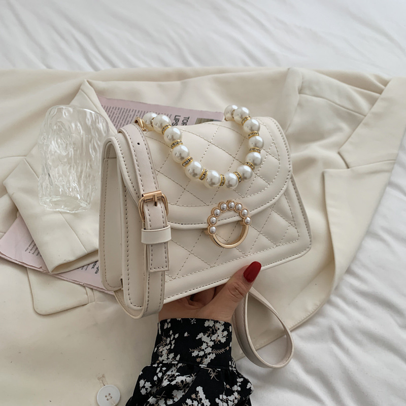 Túi xách đeo chéo nữ❤️freeship❤️ túi nữ phối quai ngọc tiểu thư dl255