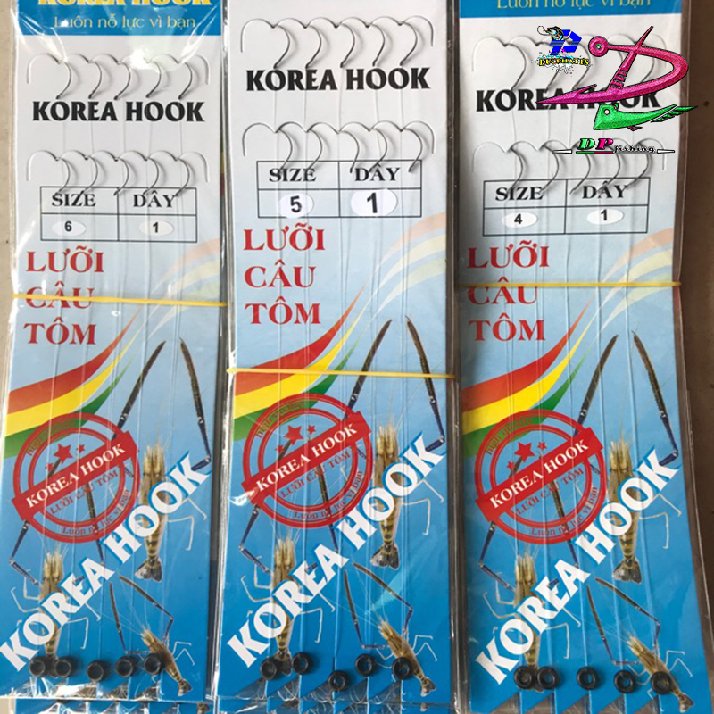 Lưỡi câu tôm bộ tóm dây sẵn chắc chắn và sốc tôm.!!!