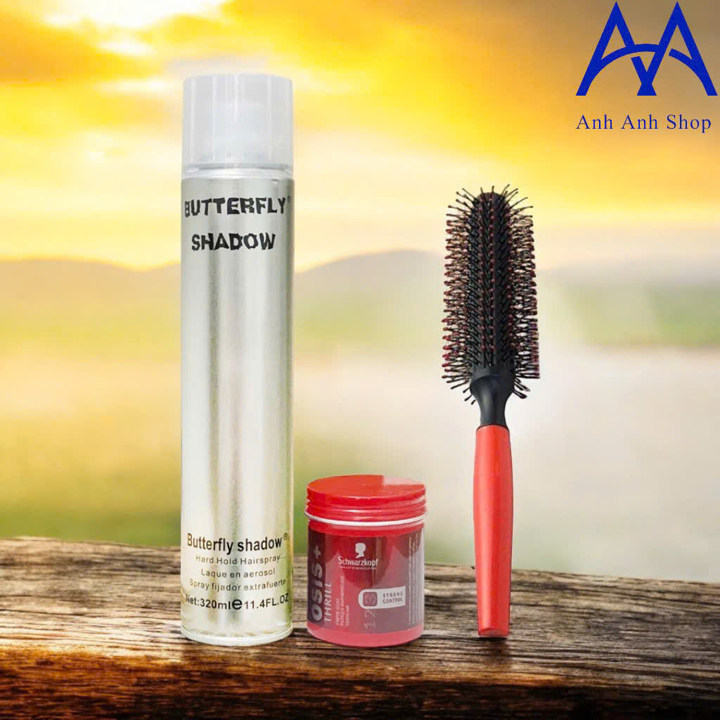 Combo Gôm Shadow 320ml và Sáp Osis + tặng 1 lược tạo kiểu tóc