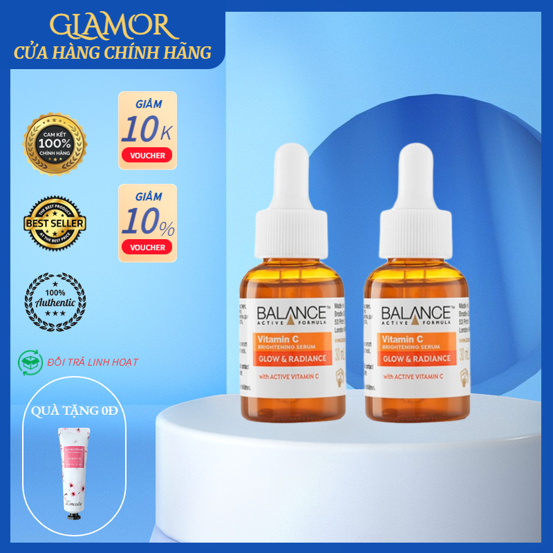 Serum Dưỡng Sáng Da, Mờ Thâm Balance Active Formula Vitamin C Brightening Serum Glow & Radiance 30ml 📞📞