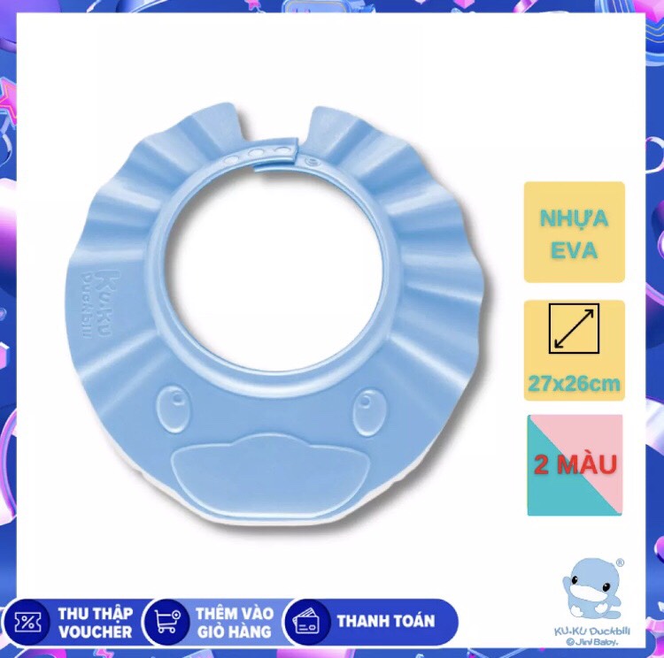 Nón gội đầu an toàn cho bé kuku ku1098