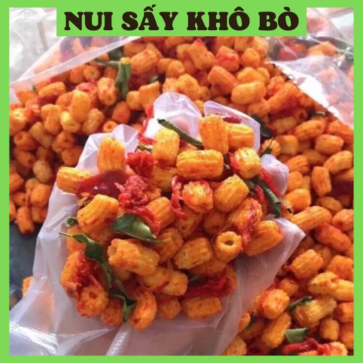 Nui Sấy Khô Bò Lon 300Gram [FREE SHIP]TỪ ĐƠN 50K, [Loại Đặc Biệt] Hàng Ngon Nhà Làm