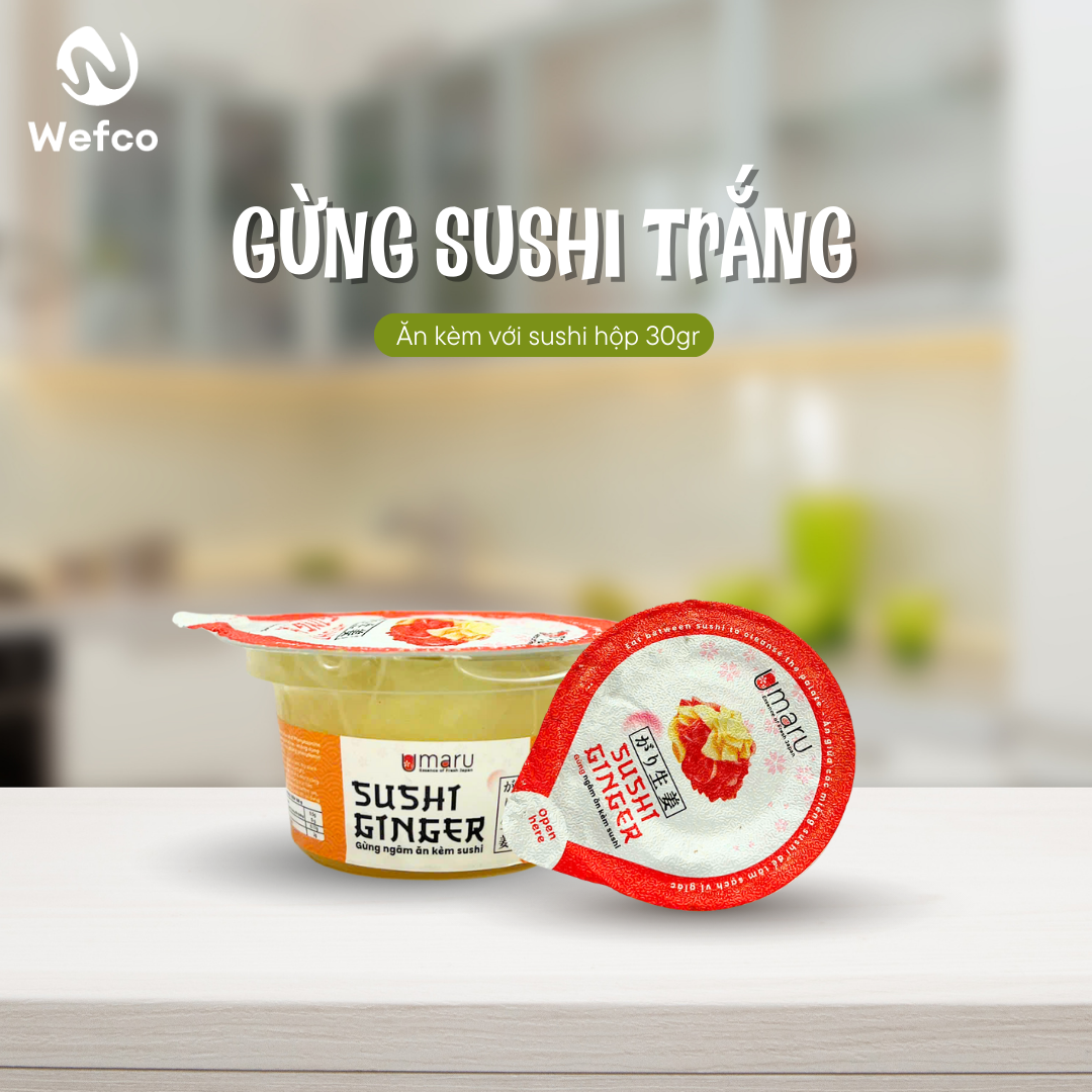 Gừng Trắng Umaru Ăn Kèm Sushi Sashimi Chuẩn Vị Nhật 30g