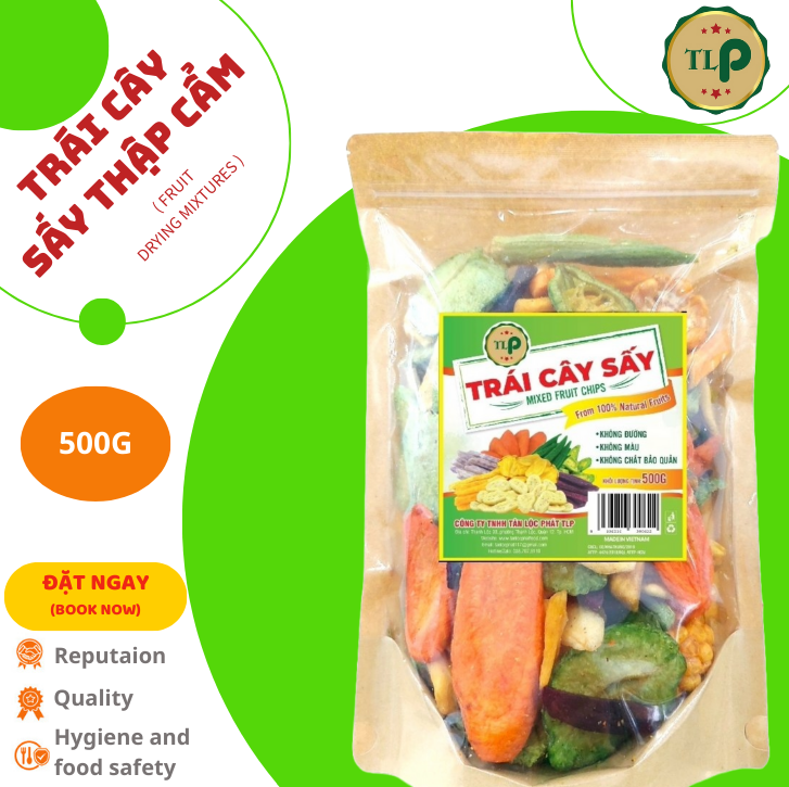 TRÁI CÂY SẤY THẬP CẨM TÂN LỘC PHÁT BỊCH 500G