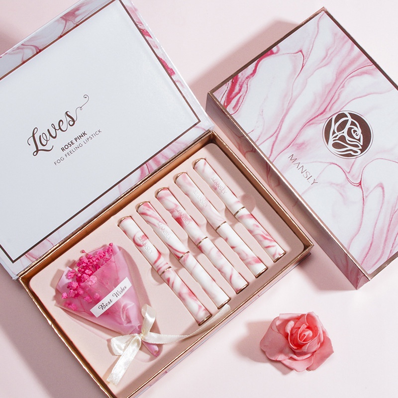 Hàng mới về set 5 cây son thỏi love mansly siêu lì mịn cực hot