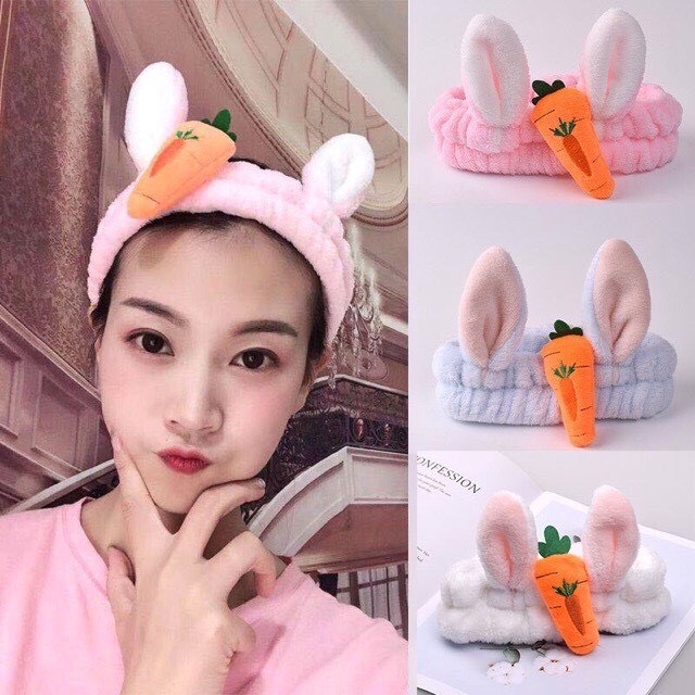 Băng đô thỏ cà rốt 3D SIÊU YÊU