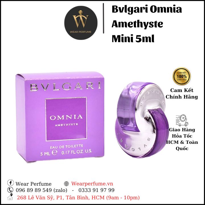 Nước Hoa Nữ Bvlgari Omnia Amethyste Mini 5ML