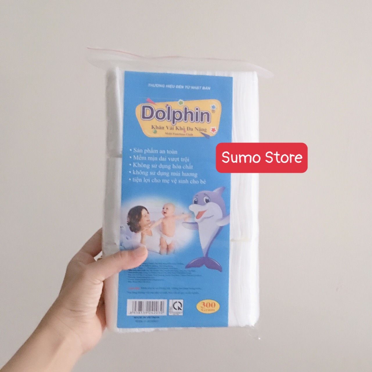 Khăn vải khô đa năng dolphin
