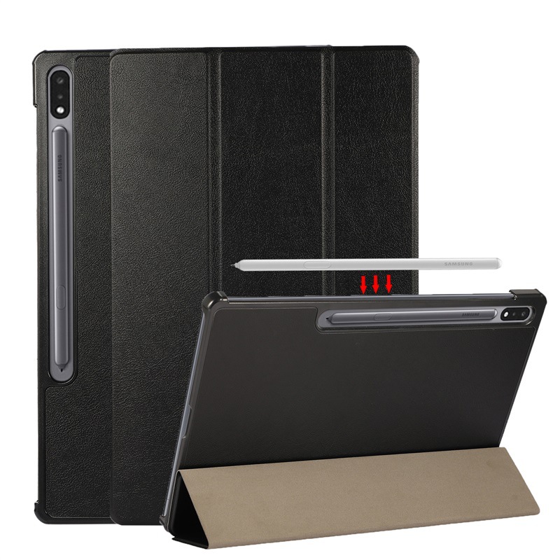 Bao da Samsung Galaxy Tab S9 FE ,S9 , S9 Plus ,SFE ,S7 , S8 11 inch nắp gập lưng cứng, tự tính