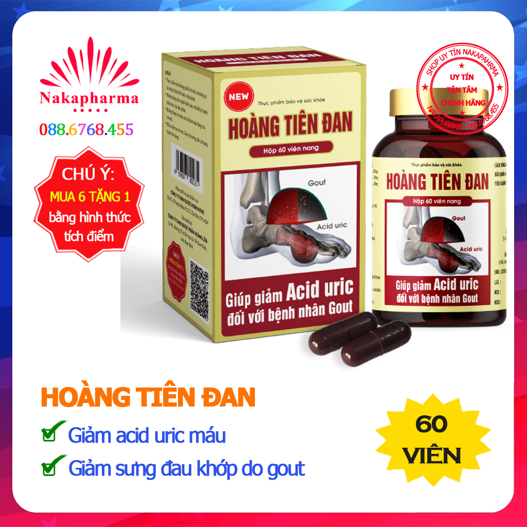 ✅ Hoàng Tiên Đan - Giảm triệu chứng bệnh gút, giảm acid uric, tăng cường chức năng gan thận