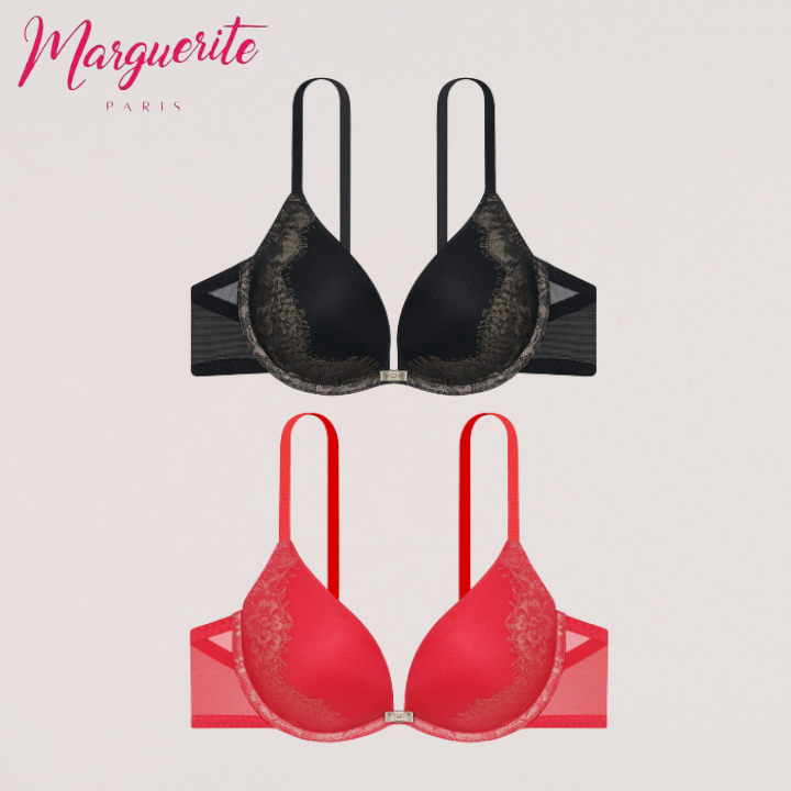 [FREESHIP - 100% HÀNG CHÍNH HÃNG] Áo ngực nữ Marguerite Paris 82030 - thương hiệu Pháp, có gọng, cúp V, mút mỏng nâng ngực nhiều màu
