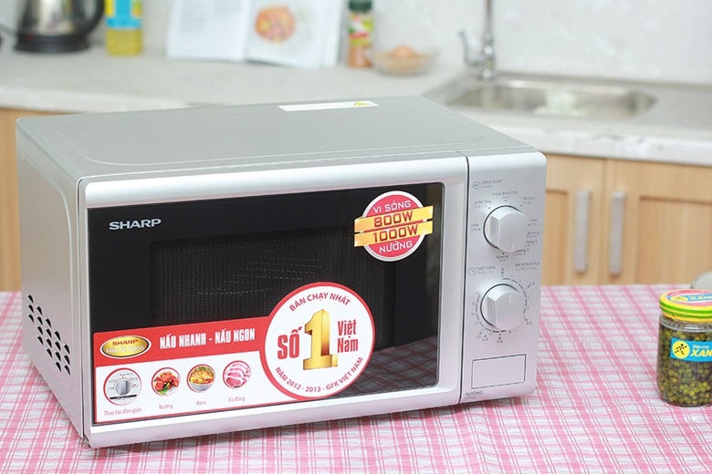 Lò vi sóng sharp có nướng r-g226vn - 20 lít