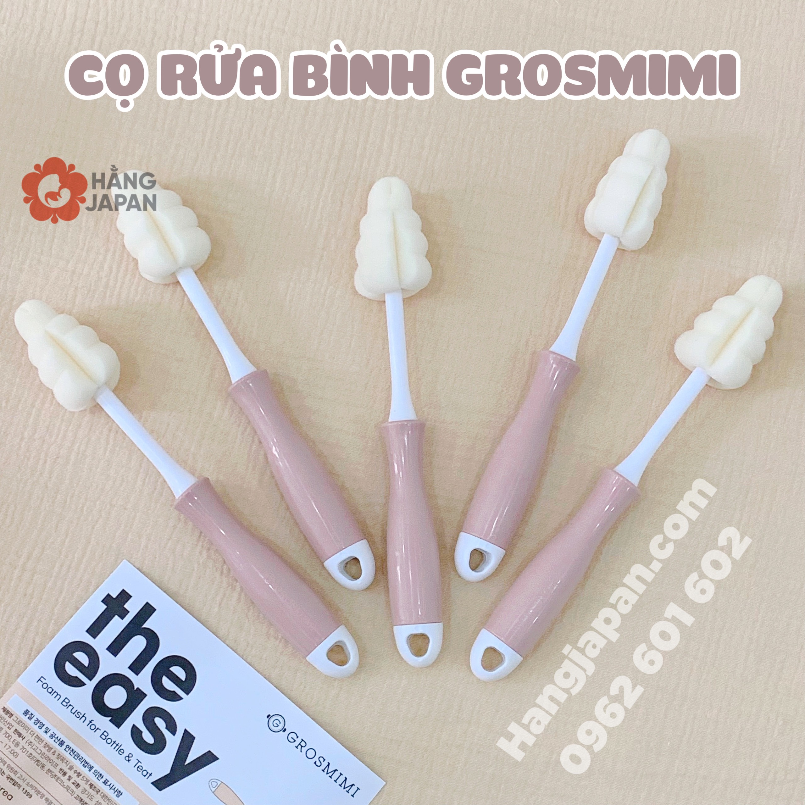 Cọ rửa bình Grosmimi cho bé