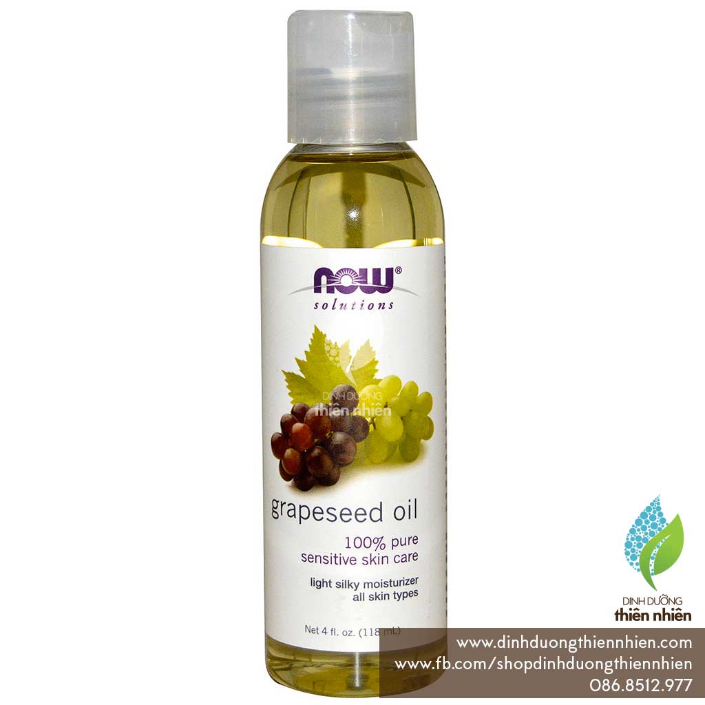[HCM]Dầu Hạt Nho Now Solutions Grapeseed Oil 30ml & 118ml