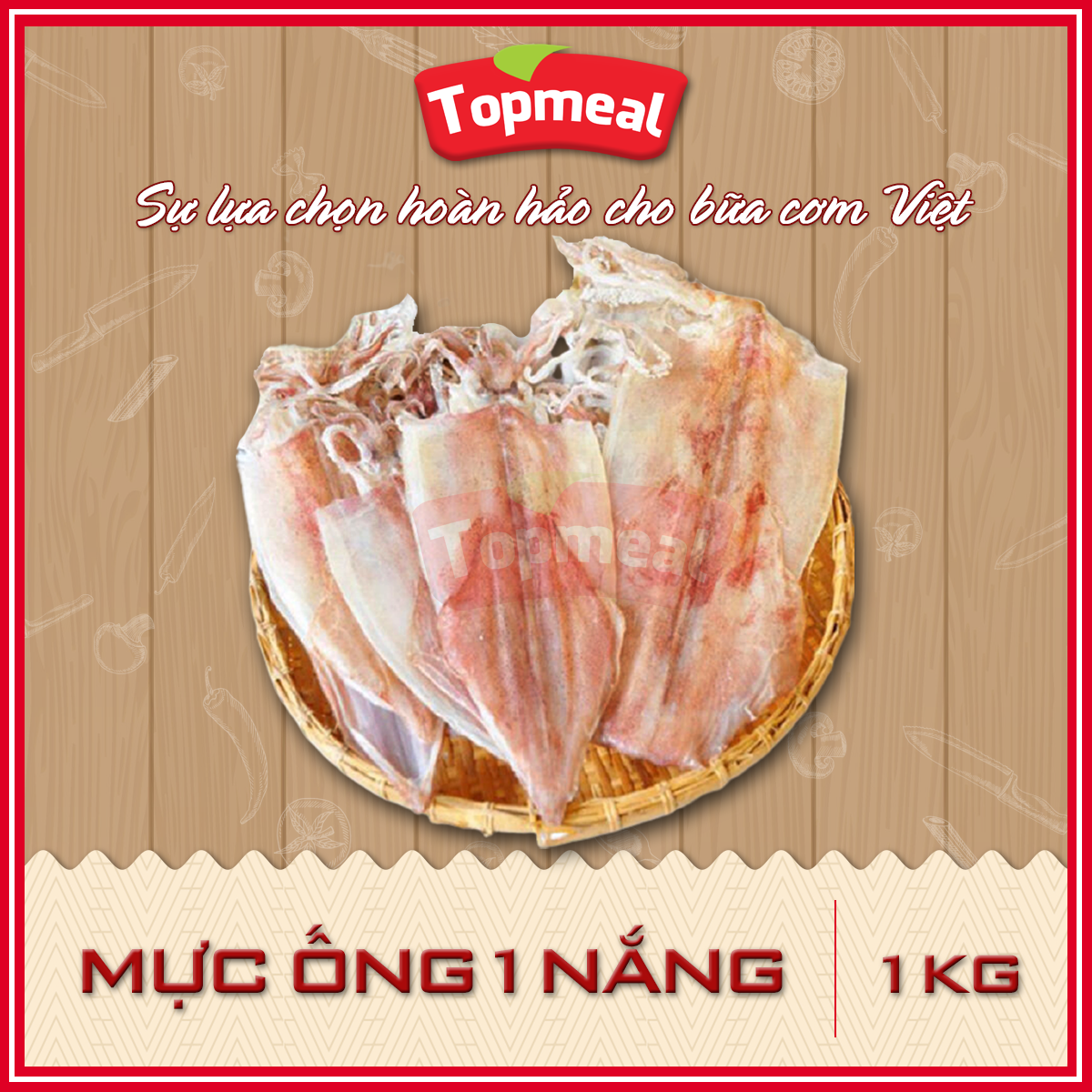 HCM - Mực ống 1 nắng (1kg) - Thích hợp với các món nướng, hấp, chiên, xào chua ngọt - [Giao nhanh TPHCM]