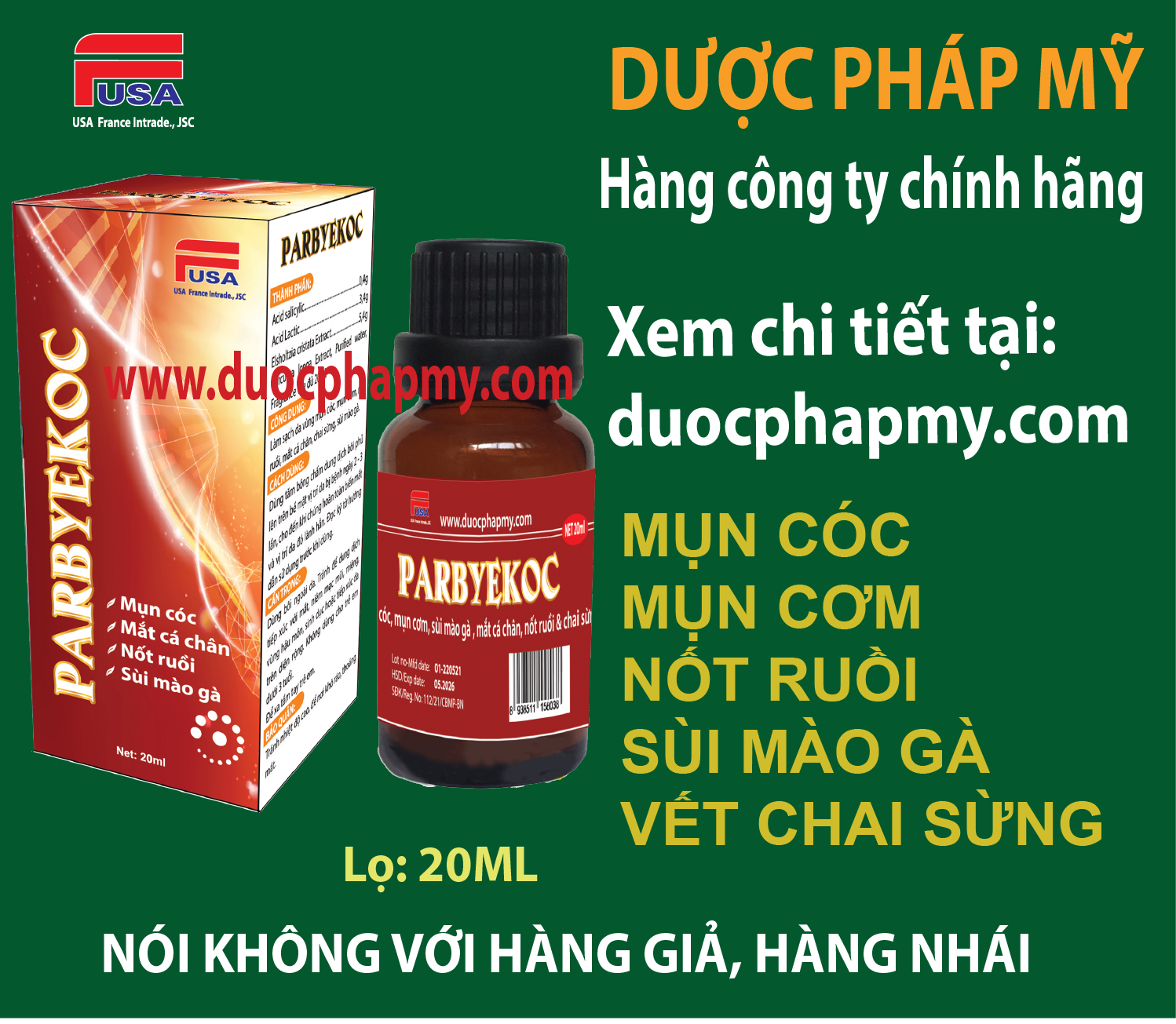 Chuyên mụn cóc, mụn cơm, mắt cá chân, nốt ruồi, sùi mào gà: Parbyekoc