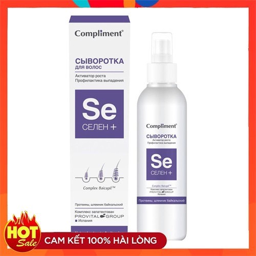 Xịt kích thích mọc tóc COMPLIMENT SE SELENT+, chăm sóc da đầu, chống rụng, chống hói đầu, kích thích mọc tay nhanh giúp mai tóc thêm dày, dài