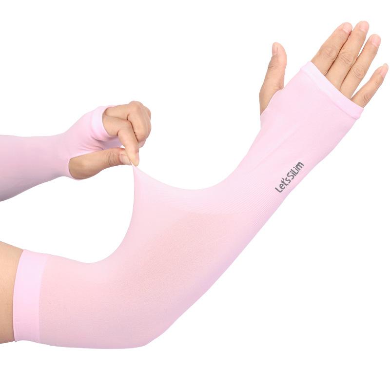 Găng Tay / Bao Tay Chống Nắng Let's Slim, Ống Tay Chống Nắng Xỏ Ngón Chống Tia UV