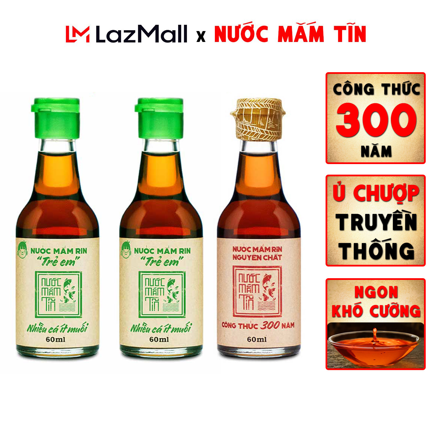( 2 mini trẻ em 42N + 1 mini 40N rin nguyên chất) Nước mắm Tĩn trẻ em cho bé ăn dặm và nước mắm rin nguyên chất truyền thống sạch nước mắm nhĩ từ cá cơm than sánh đặc thịt cá