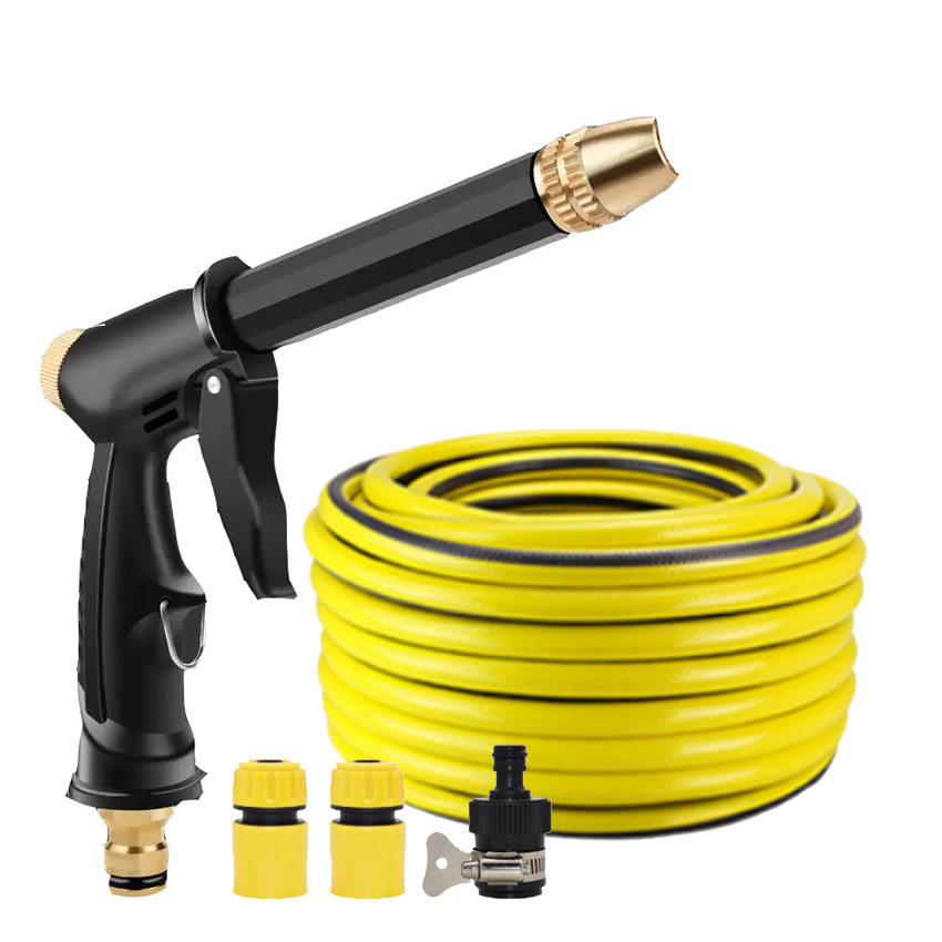 Vòi rửa xe tưới cây,vòi xịt tăng áp + bộ dây và vòi phun tăng áp thông minh loại 5m 810-2498