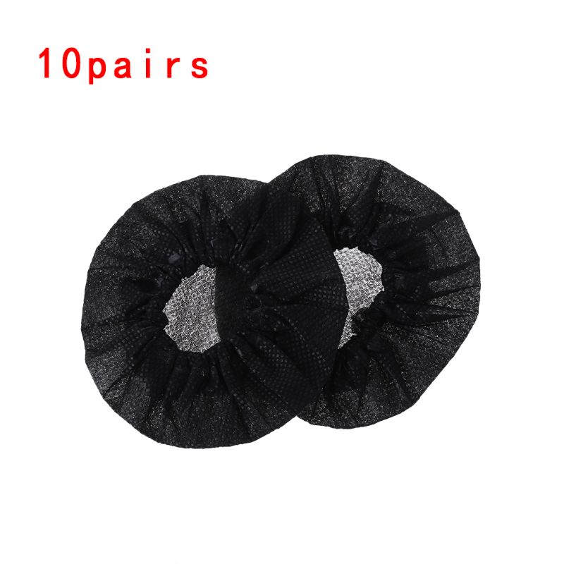 PanPan 10/50Pair Disposable Non-woven Microphone Cover Removal Windscreen Protective Mic Cap Pad for KTV Karaoke
