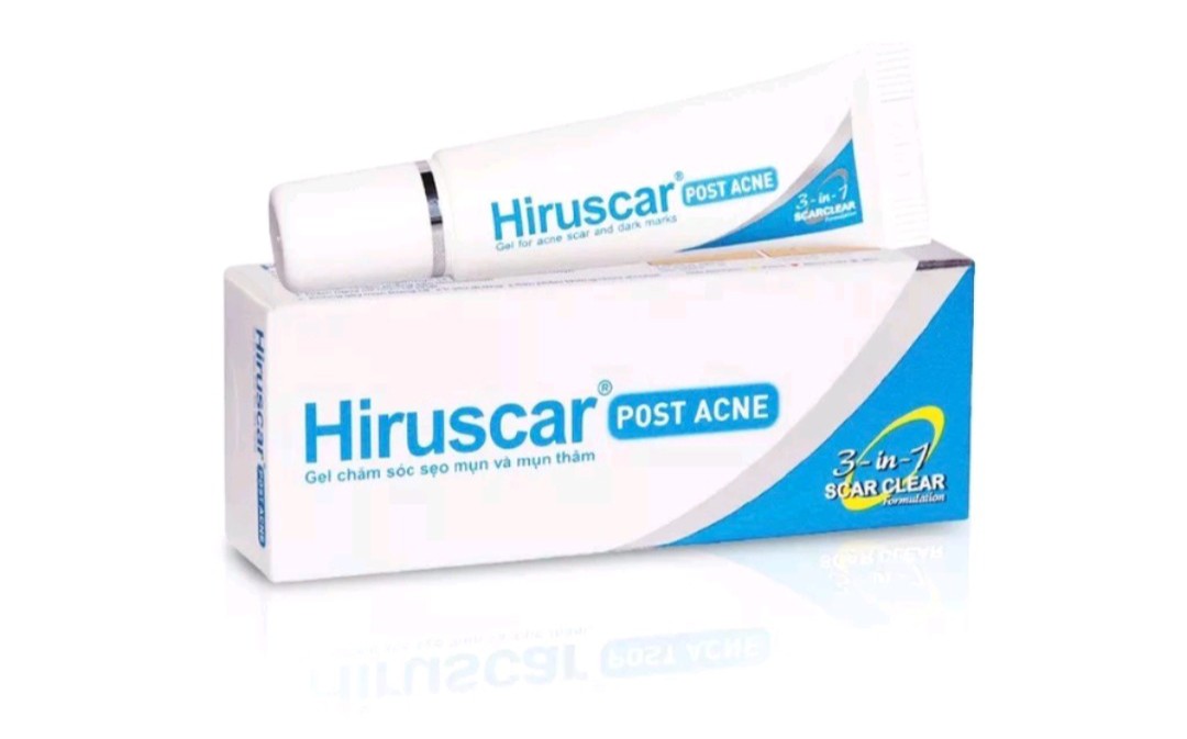 Gel làm mờ sẹo mụn và thâm mụn Hiruscar Post Acne 5gr