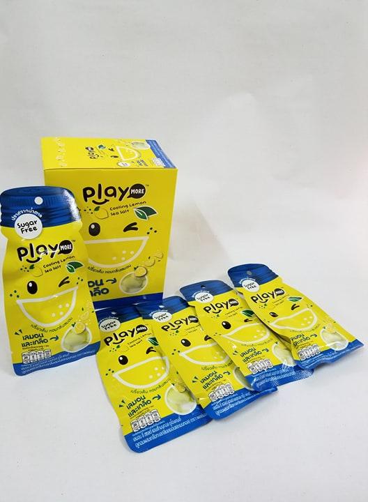 Combo 12 gói kẹo Play more dạng gói 12gram - Chanh muối
