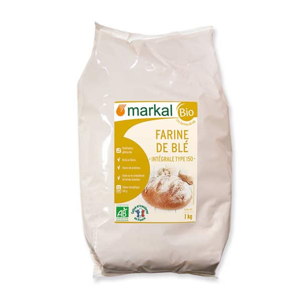Bột mỳ nguyên cám hữu cơ Markal 1kg