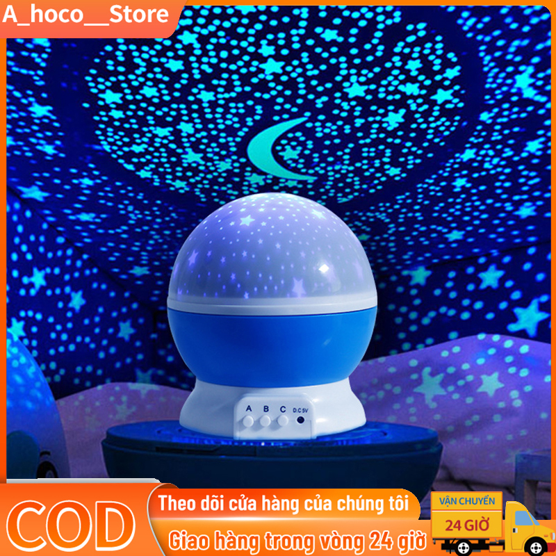 Đèn ngủ chiếu sao vũ trụ độc đáo xoay 360 độ nhập khẩu