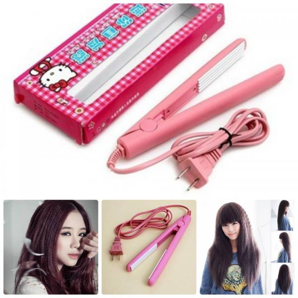 [HCM]MÁY KẸP BẤM TÓC XÙ MINI KITTY ( HỒNG)  - KẸP BẤM TÓC CHUẨN SALON