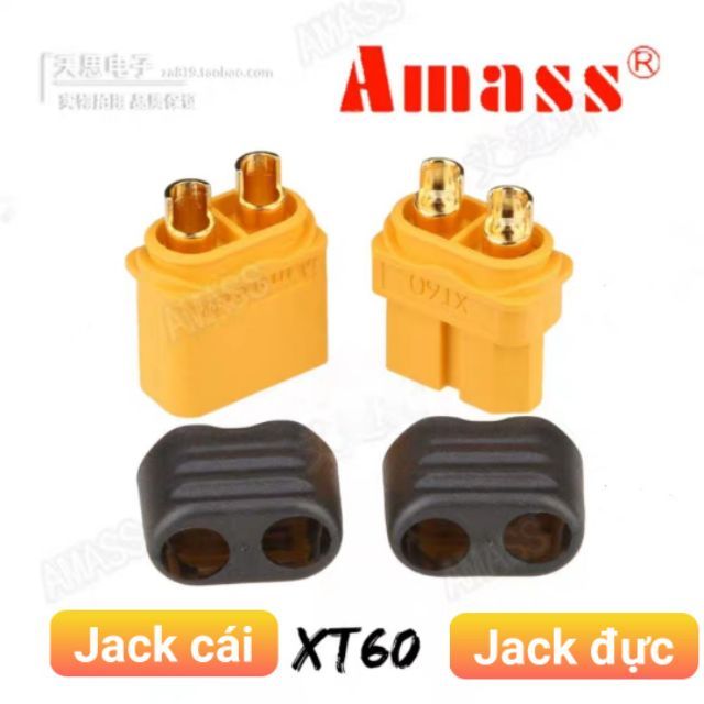 Combo 1 cặp Jack XT60 Amass chính hãng