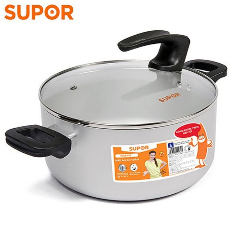 Nồi canh oxy hóa mềm supor ingenio s10a20 20cm và 22cm