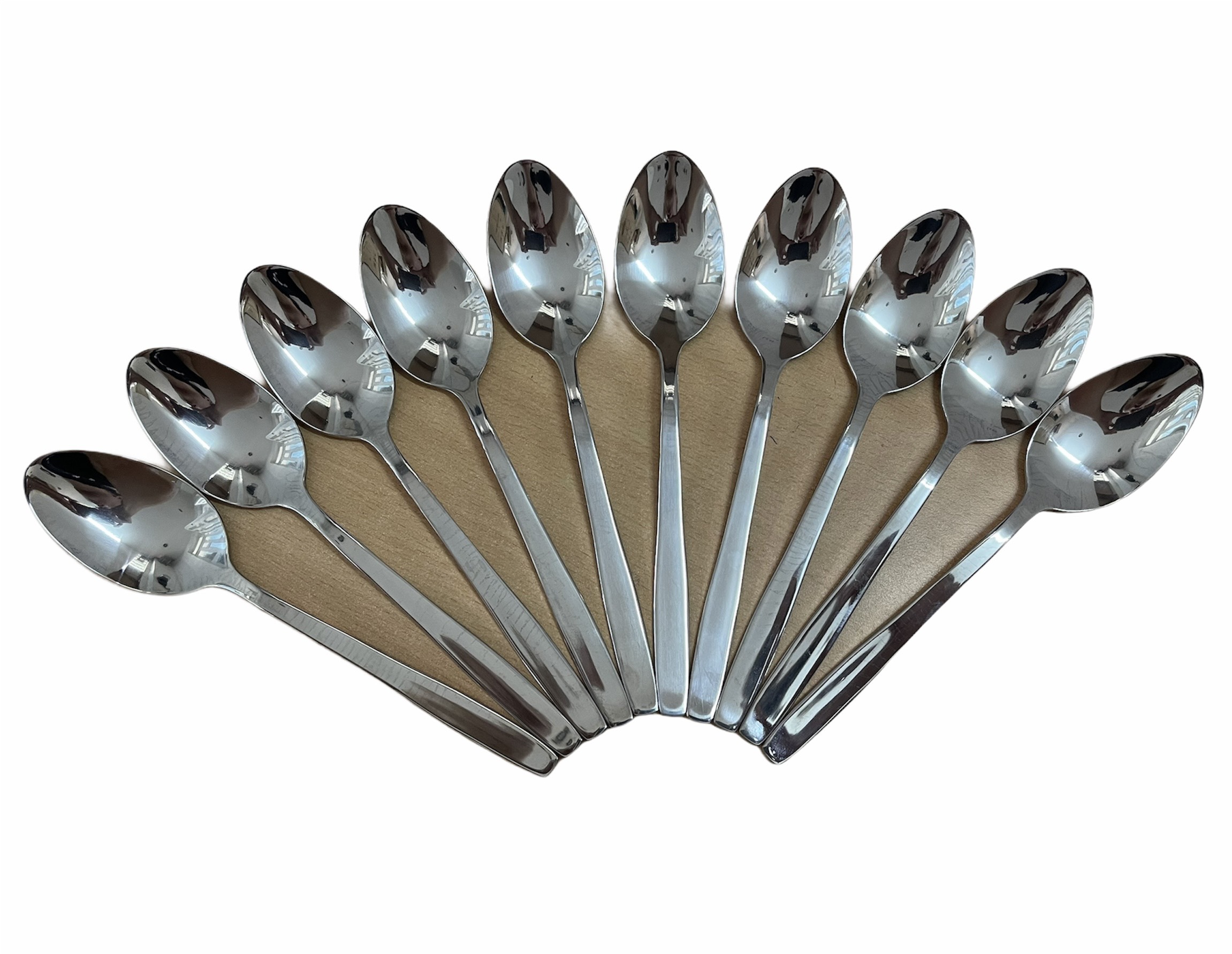 Sét 10 muỗng - thìa inox súp nhọn